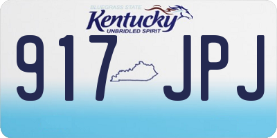 KY license plate 917JPJ