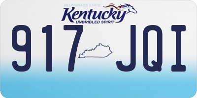 KY license plate 917JQI