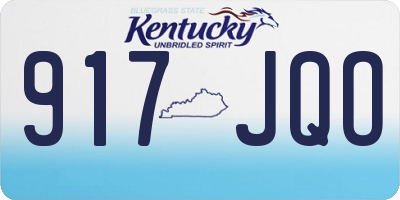 KY license plate 917JQO