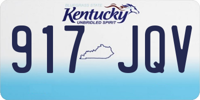 KY license plate 917JQV