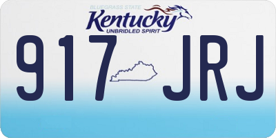 KY license plate 917JRJ