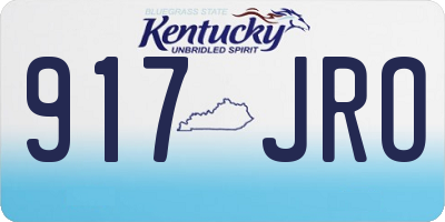 KY license plate 917JRO