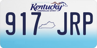 KY license plate 917JRP