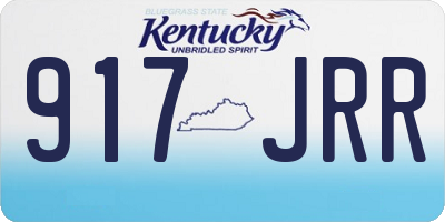 KY license plate 917JRR
