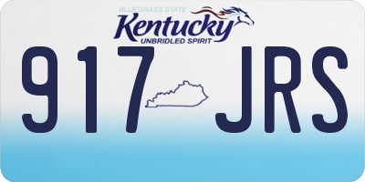 KY license plate 917JRS