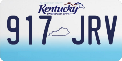 KY license plate 917JRV