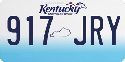KY license plate 917JRY