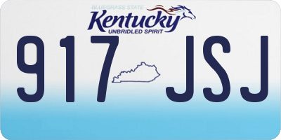 KY license plate 917JSJ