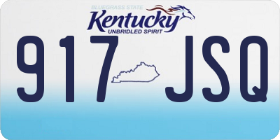 KY license plate 917JSQ