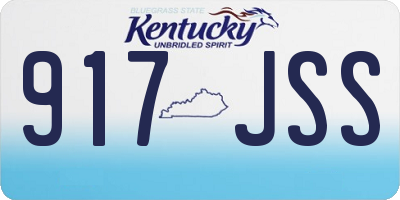 KY license plate 917JSS