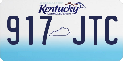 KY license plate 917JTC