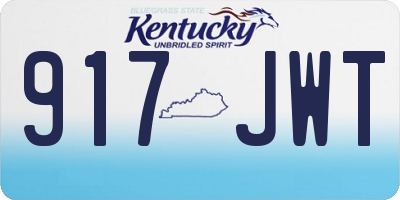 KY license plate 917JWT