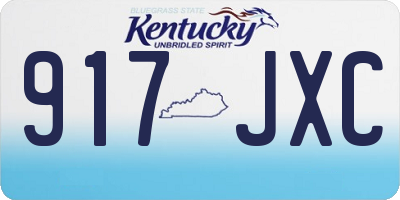 KY license plate 917JXC