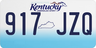 KY license plate 917JZQ