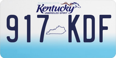 KY license plate 917KDF
