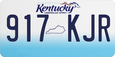 KY license plate 917KJR