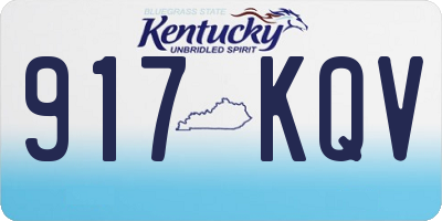 KY license plate 917KQV