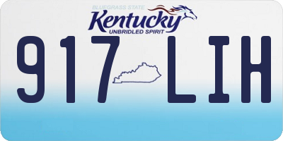 KY license plate 917LIH
