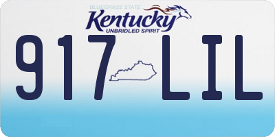 KY license plate 917LIL