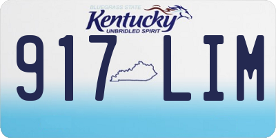 KY license plate 917LIM
