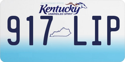 KY license plate 917LIP