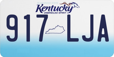 KY license plate 917LJA