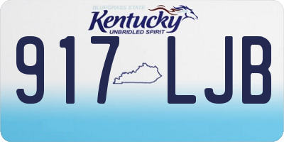 KY license plate 917LJB