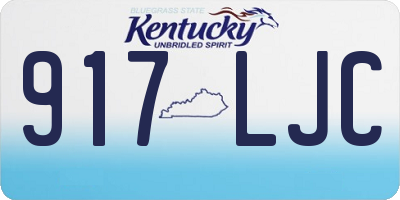KY license plate 917LJC
