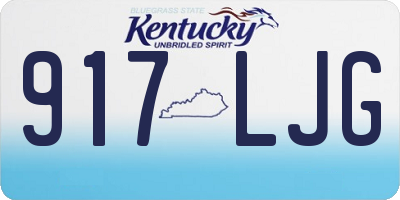KY license plate 917LJG