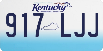 KY license plate 917LJJ