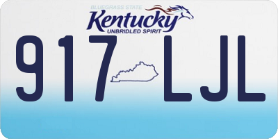 KY license plate 917LJL
