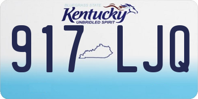 KY license plate 917LJQ