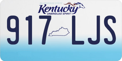 KY license plate 917LJS