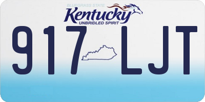 KY license plate 917LJT
