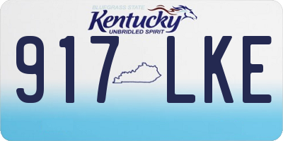 KY license plate 917LKE