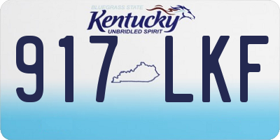 KY license plate 917LKF