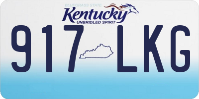 KY license plate 917LKG