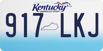 KY license plate 917LKJ