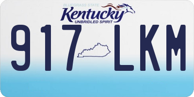 KY license plate 917LKM