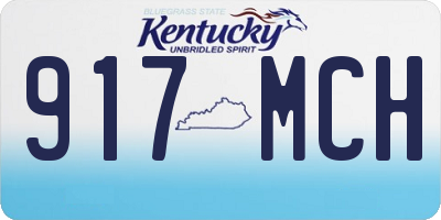 KY license plate 917MCH