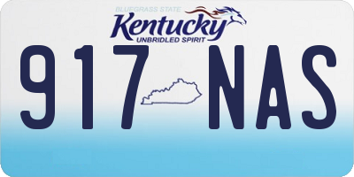 KY license plate 917NAS