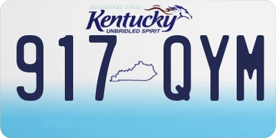 KY license plate 917QYM