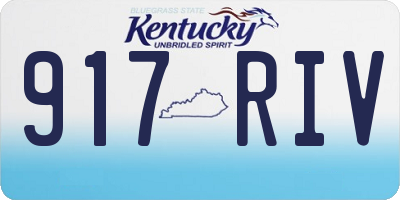 KY license plate 917RIV