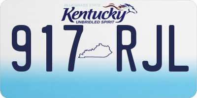 KY license plate 917RJL