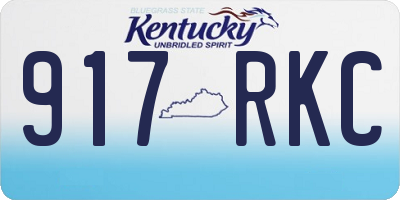 KY license plate 917RKC