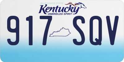 KY license plate 917SQV