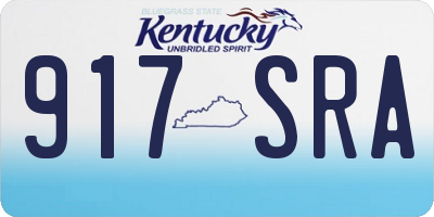 KY license plate 917SRA