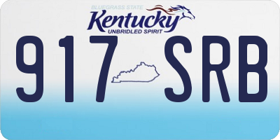 KY license plate 917SRB