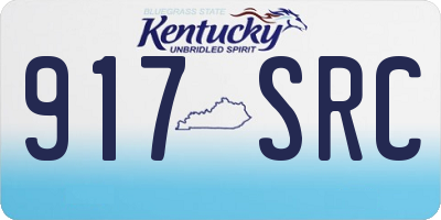 KY license plate 917SRC