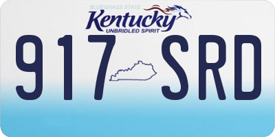 KY license plate 917SRD
